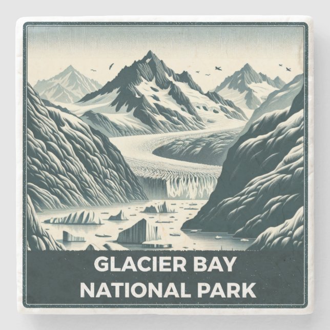 Glacier Bay nationalpark Stenunderlägg (Framsidan)