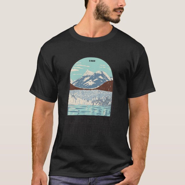 Glacier Bay nationalpark T Shirt (Framsida)