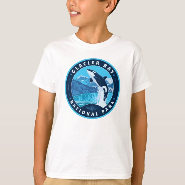 Glacier Bay nationalpark T Shirt (Framsida)