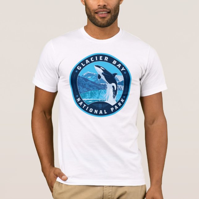 Glacier Bay nationalpark T Shirt (Framsida)