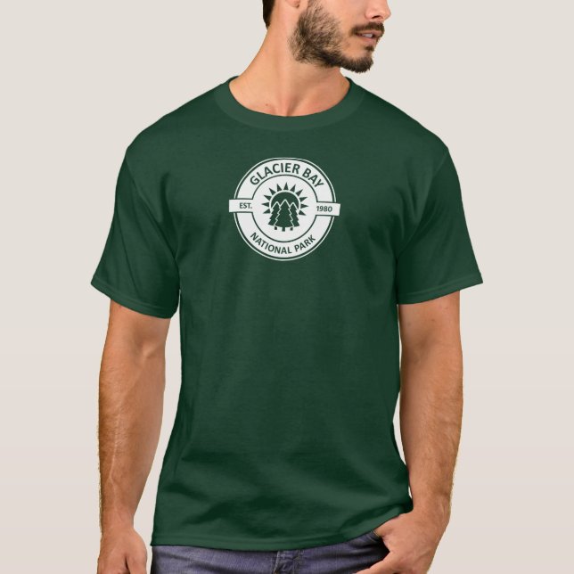 Glacier Bay nationalpark T Shirt (Framsida)