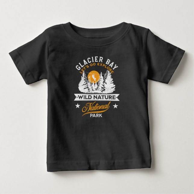 Glacier Bay nationalpark T Shirt (Framsida)
