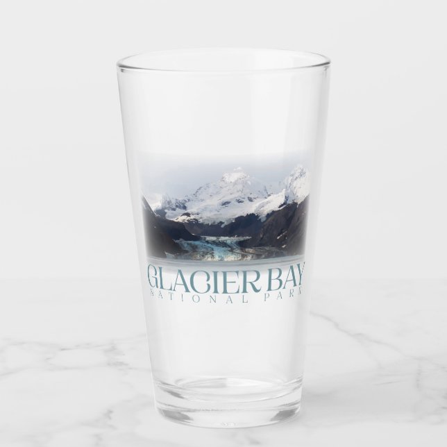 Glacier Bay Pint Glass, nationalparken Tumbler Glaskopp (Framsida)