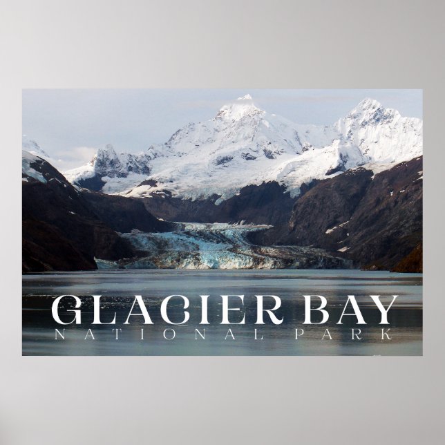 Glacier Bay Poster, Alaska Print Poster (Framsidan)