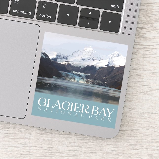 Glacier Bay Sticker, nationalparken Decal Klistermärken (Detalj)
