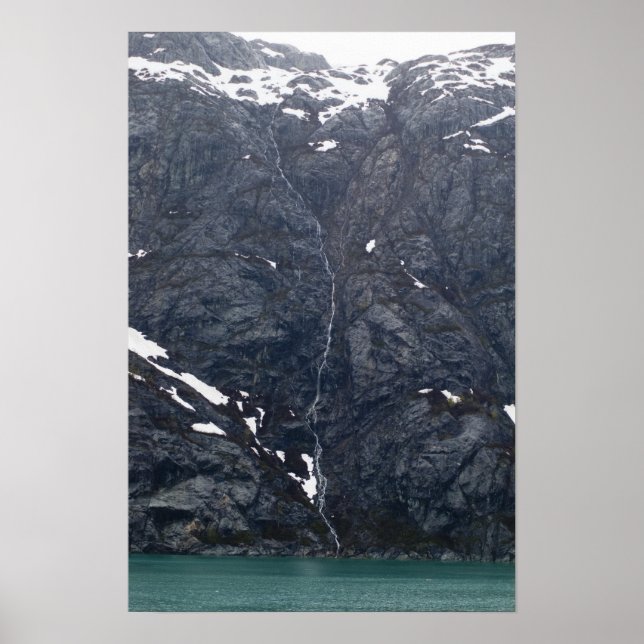 Glacier Bay Waterfall 3 Poster (Framsidan)