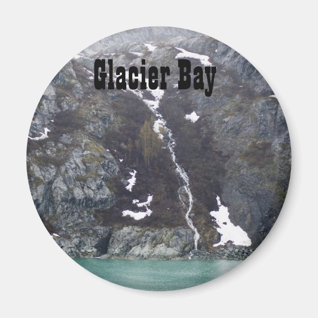 Glacier Bay Waterfall Magnet (Framsidan)