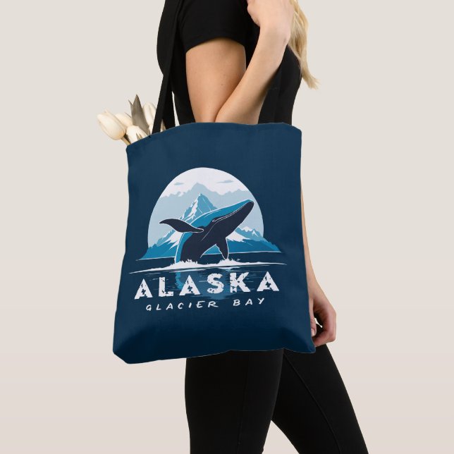 Glacier Bay Whale - Alaska Tygkasse (Närbild)