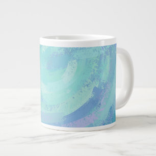 Glacier Blue Textured Jumbo Mugg