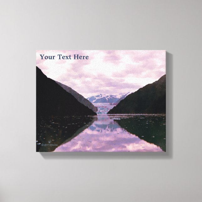 Glacier Fjord Canvastryck (Framsida)