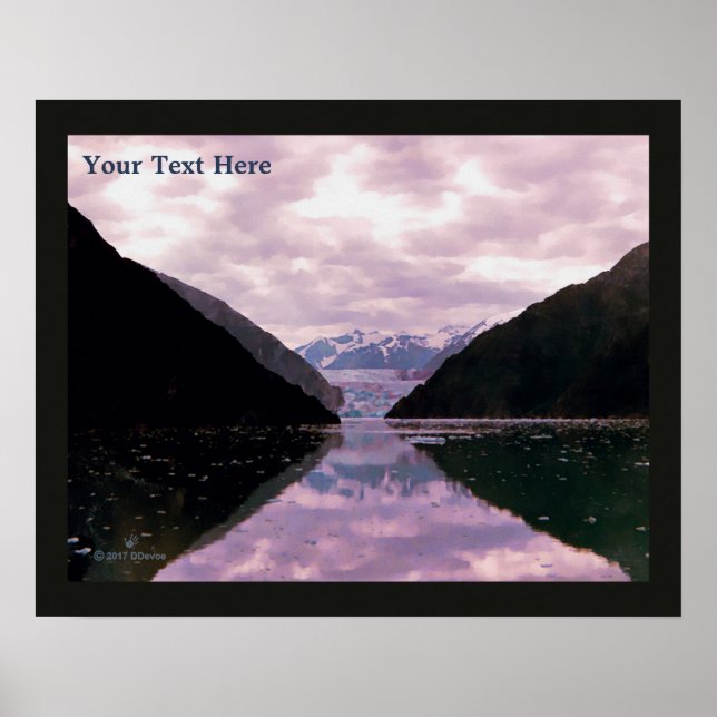 Glacier Fjord Poster (Framsidan)