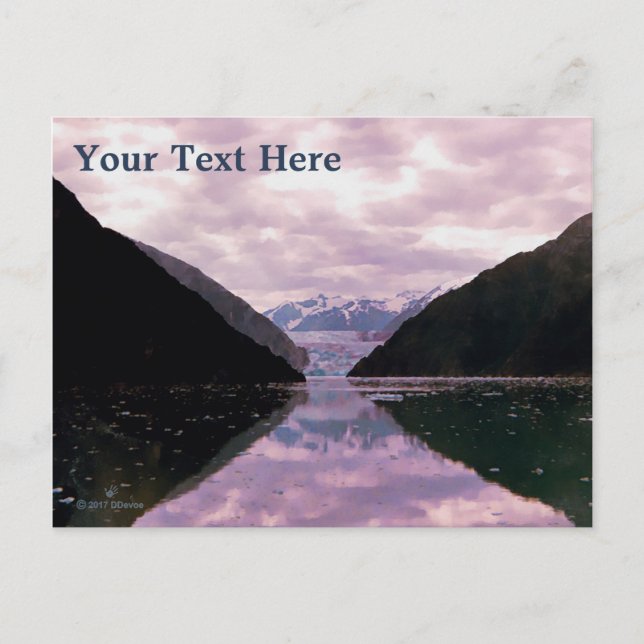 Glacier Fjord Vykort (Framsida)