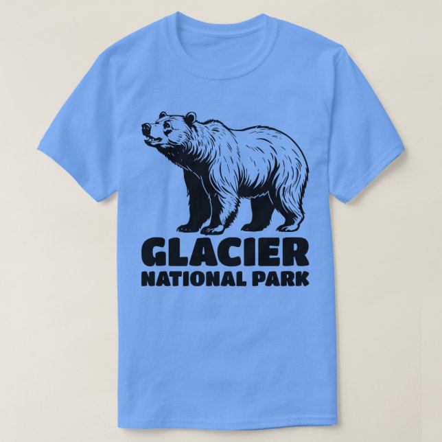 Glacier Grizzly Bear T Shirt (Design framsida)
