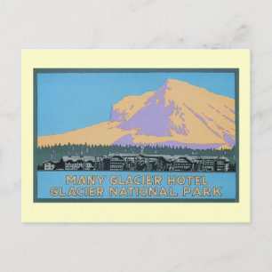 Glacier Hotel, Glacier National Park Vintage Vykort
