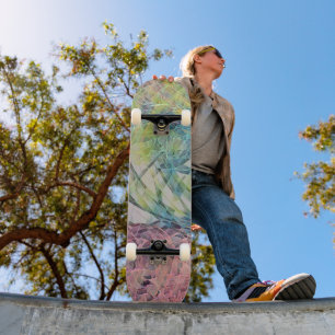 Glacier Ice Abstrakt Art Colorful Skateboard Deck