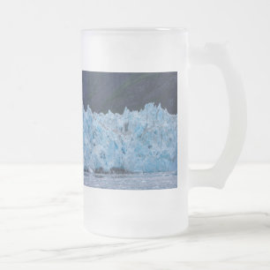Glacier in Prince William Ljud Alaska Frosted Gla Frostat Ölglas