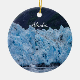 Glacier in Prince William Ljud Alaska Ornament