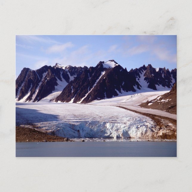 Glacier in Svalbard, (Spitsbergen) Vykort (Framsida)