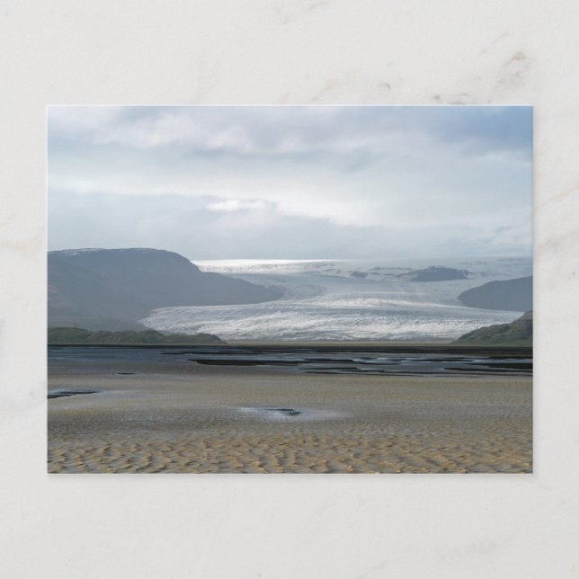 Glacier in Vatnajokull nationalpark - Island Vykort (Framsida)
