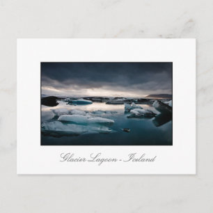 Glacier Lagoon August 2009 #2c Sunset Vykort