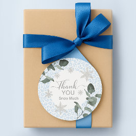 Glacier Leopard Print Pattern Runt Klistermärke