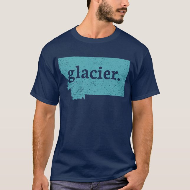 Glacier Montana Glacier nationalpark Glacier T Shirt (Framsida)
