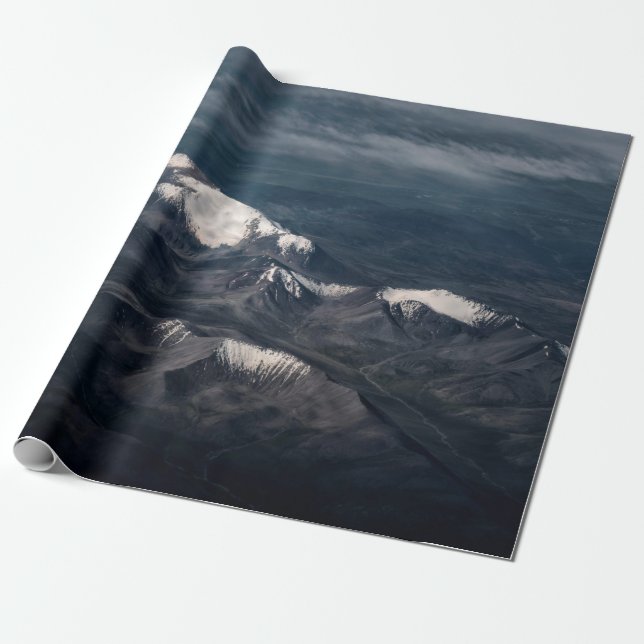 GLACIER MOUNTAINS UNDER DAGEN PRESENTPAPPER (Utrullad)