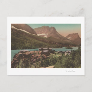 Glacier, MT - View of Chalets & Sjö St. Marys Vykort