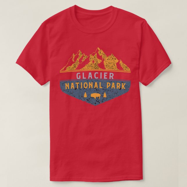 Glacier national park 3 t shirt (Design framsida)