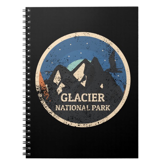 Glacier National Park Anteckningsbok (Framsidan)
