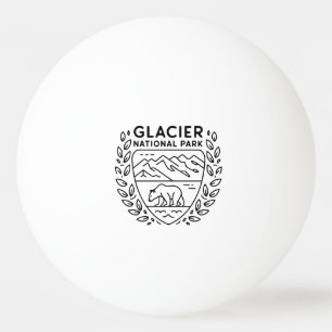 Glacier National Park Bear Emblem Pingisboll
