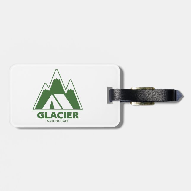 Glacier National Park Berg Camping Bagagebricka (Baksida Vågrät)