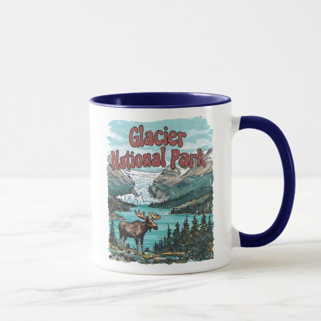 Glacier National Park Bergslandskap  Mugg (Höger)