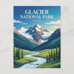 Glacier National Park, British Columbia Kanada Vykort