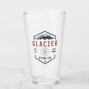 Glacier National Park Canada Vintage Distress Glaskopp