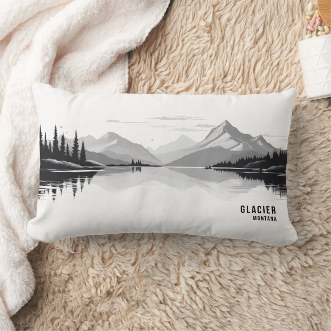 Glacier National Park Decorative Pillow Lumbarkudde (Filt)