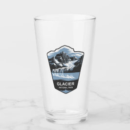 Glacier National Park Emblem Glaskopp