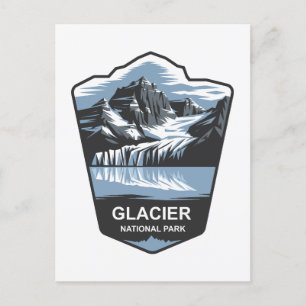Glacier National Park Emblem Vykort