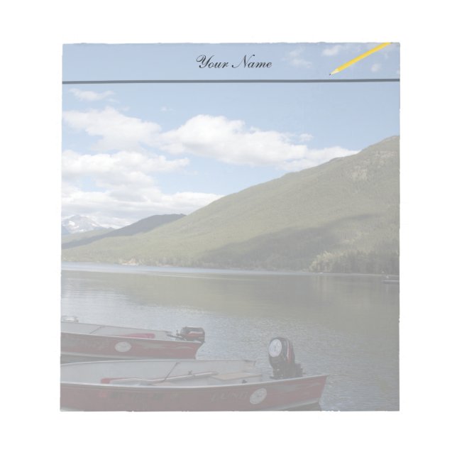 Glacier National Park-fotografi. Anteckningsblock (Framsida)