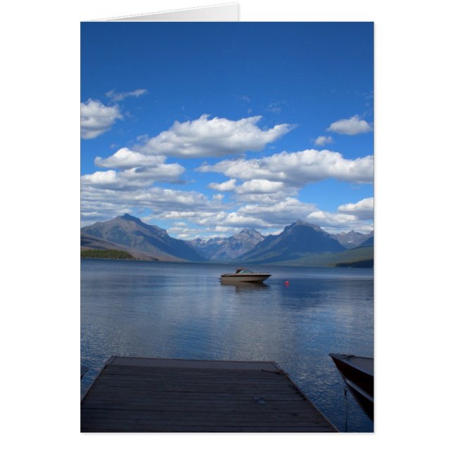 Glacier National Park-fotografi. Hälsningskort (Framsidan)