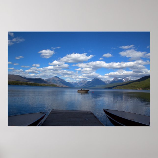 Glacier National Park-fotografi. Poster (Framsidan)