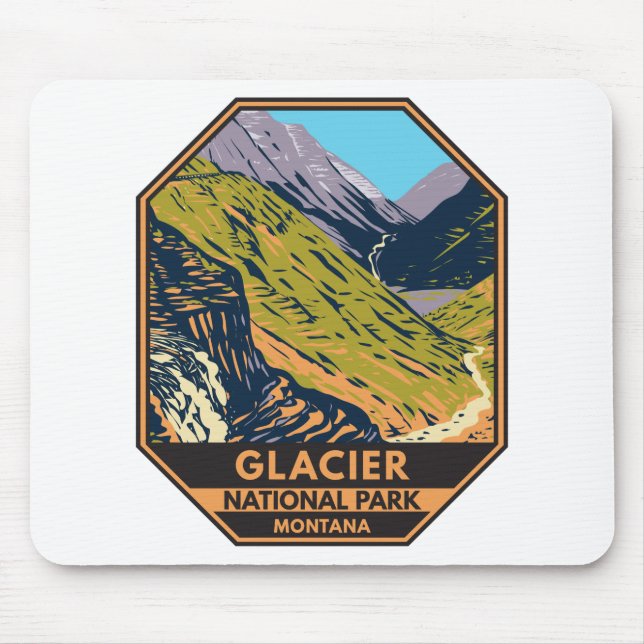Glacier National Park går till Sol Road Musmatta (Framsidan)