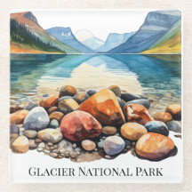 Glacier National Park Glass Underlägg