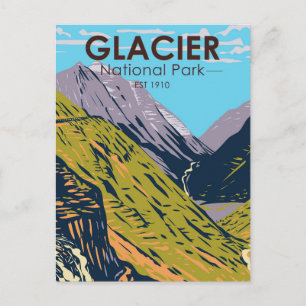Glacier National Park Going to the Sun Road Vykort