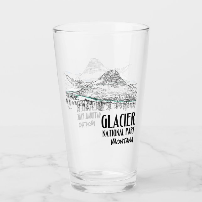 Glacier National Park Hidden Lake Montana Glaskopp (Framsida)