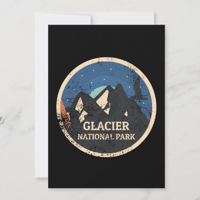 Glacier National Park Inbjudningar (Framsida)