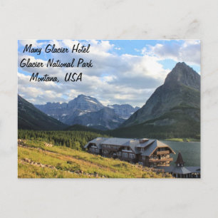 Glacier National Park - Många Glacier Hotel Vykort