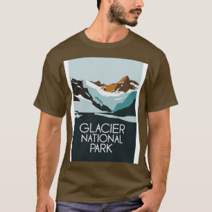 Glacier National Park Minimalistic Ligcape T Shirt