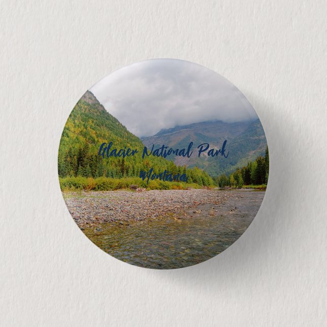 Glacier National Park Montana anpassningsbar Knapp (Framsida)