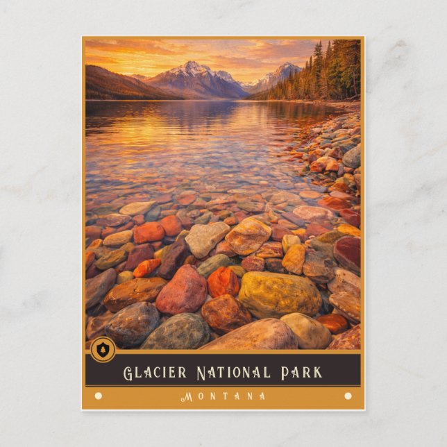 Glacier National Park | Montana Gammal vykort (Framsida)